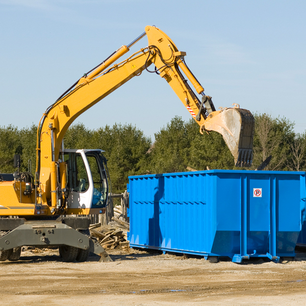 are there any restrictions on where a residential dumpster can be placed in Dennisville New Jersey